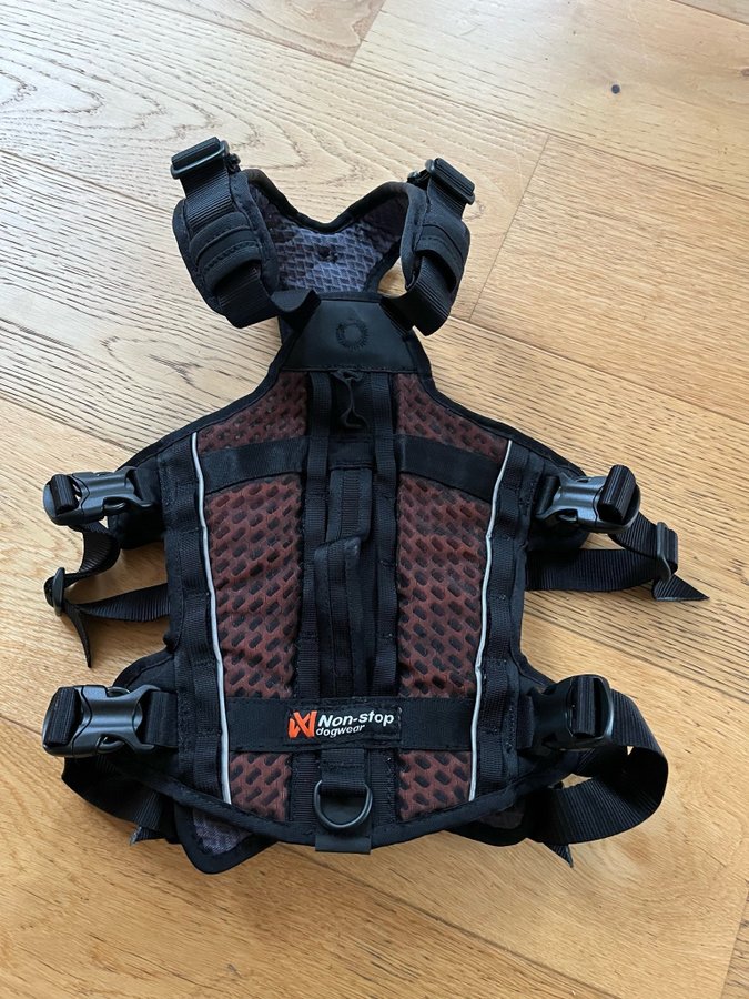 Non-stop Dogwear Rock Harness Long M Black/Orange