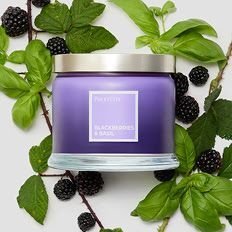 PartyLite 3-veks glasljus - Blackberries  Basil