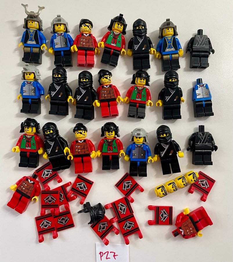 #P27 ÄKTA LEGO castle samurajer ninjas minifigurer gubbar figurer