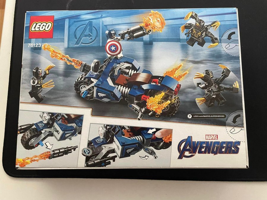 LEGO Super Heroes 76123 (Nytt) "Captain America: Outriders Attack"