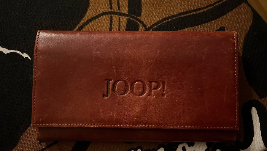 Joop genuin leather läder skinn plånbok läderplånbok fint skick retro vintage