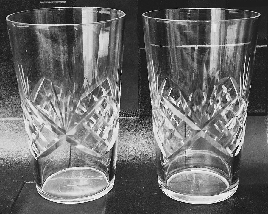 2 glas kristall Helga Selter Whiskey Fritz Kallenberg Kosta Bruksföremål