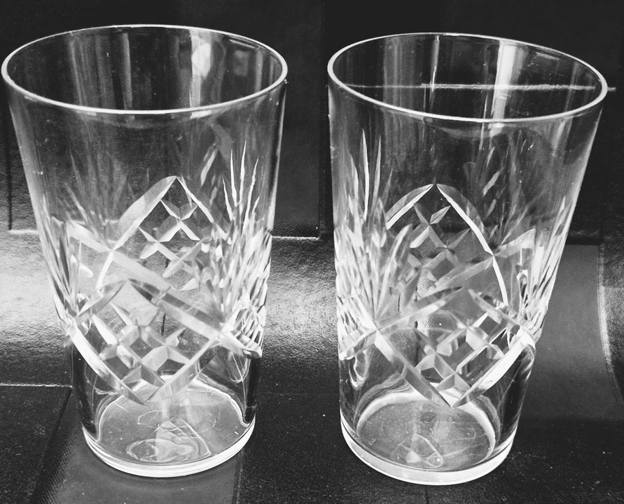 2 glas kristall Helga Selter Whiskey Fritz Kallenberg Kosta Bruksföremål