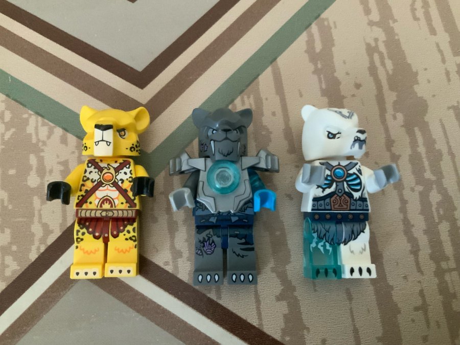 3 st Lego Chima figurer