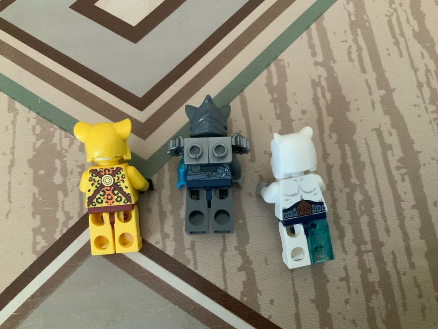 3 st Lego Chima figurer