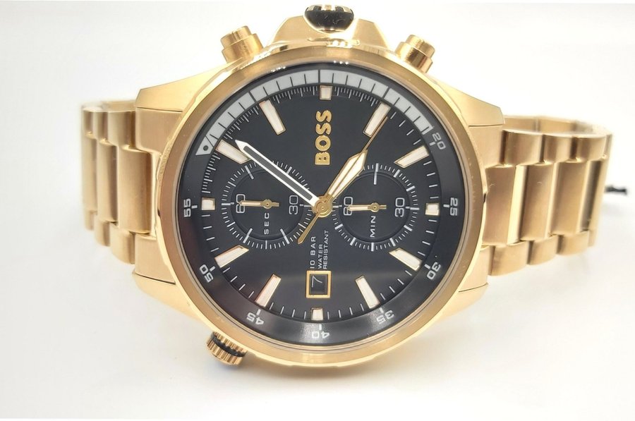 Hugo Boss Globetrotter HB1513932 Chronograaf Herenhorloge Goud