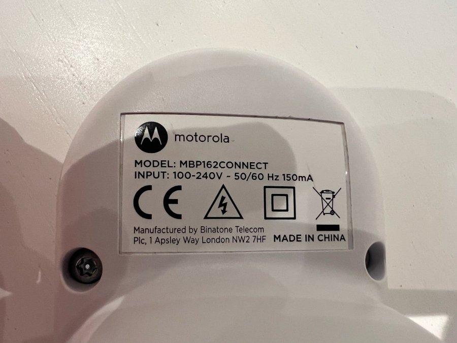 Motorola MBP162CONNECT Baby Monitor