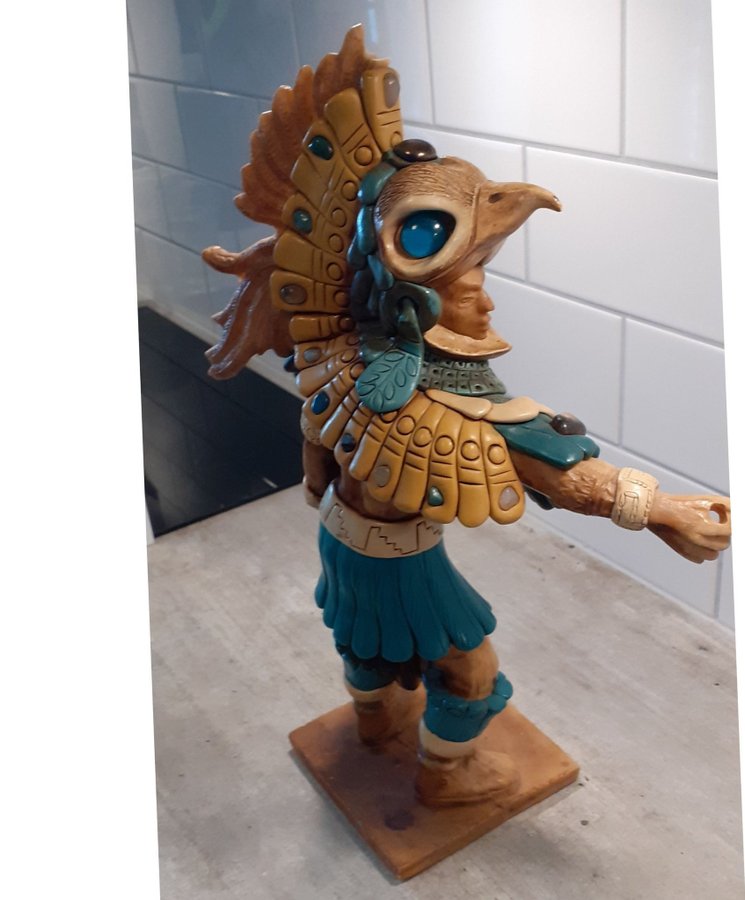 Staty Aztec Indian krigare Mexico