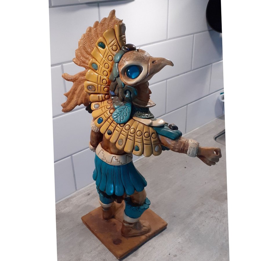 Staty Aztec Indian krigare Mexico