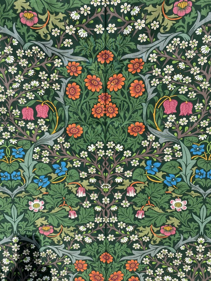 William Morris Sanderson tyg Blackthorn oanvänt