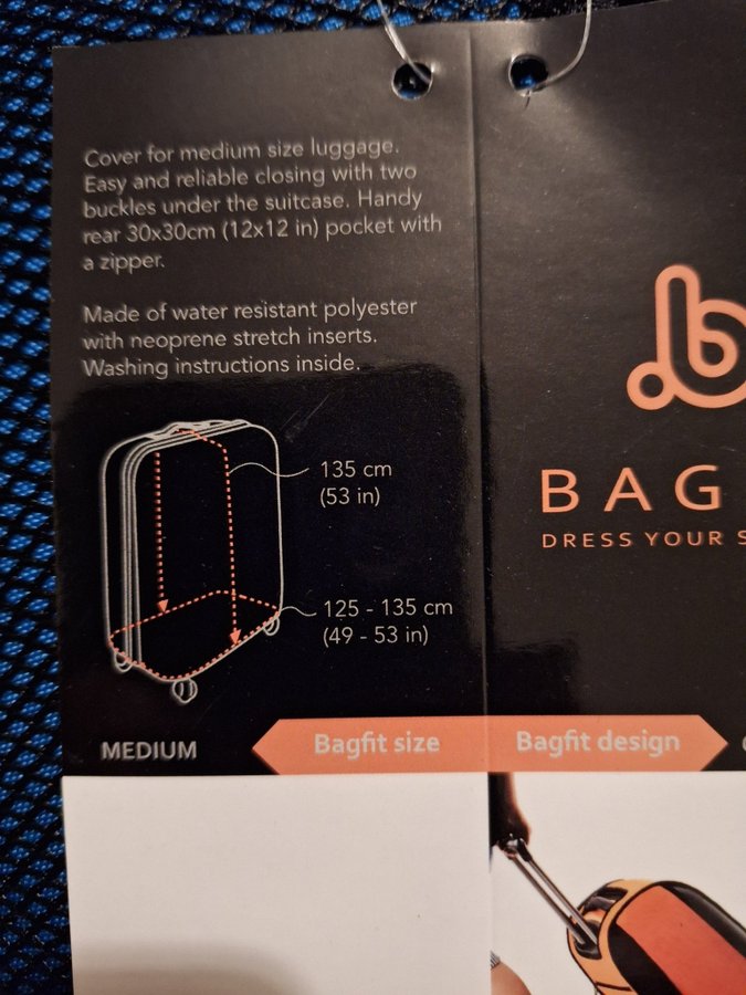 Bagfit Resväska Skydd - Blå