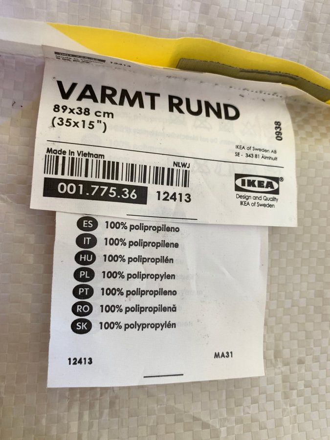 RETRO - IKEA "Varmt Rund" Shopping Bag