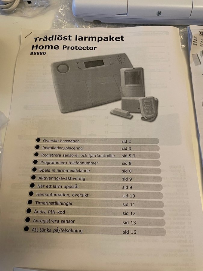 Trådlöst larmpaket Home Protector BS880