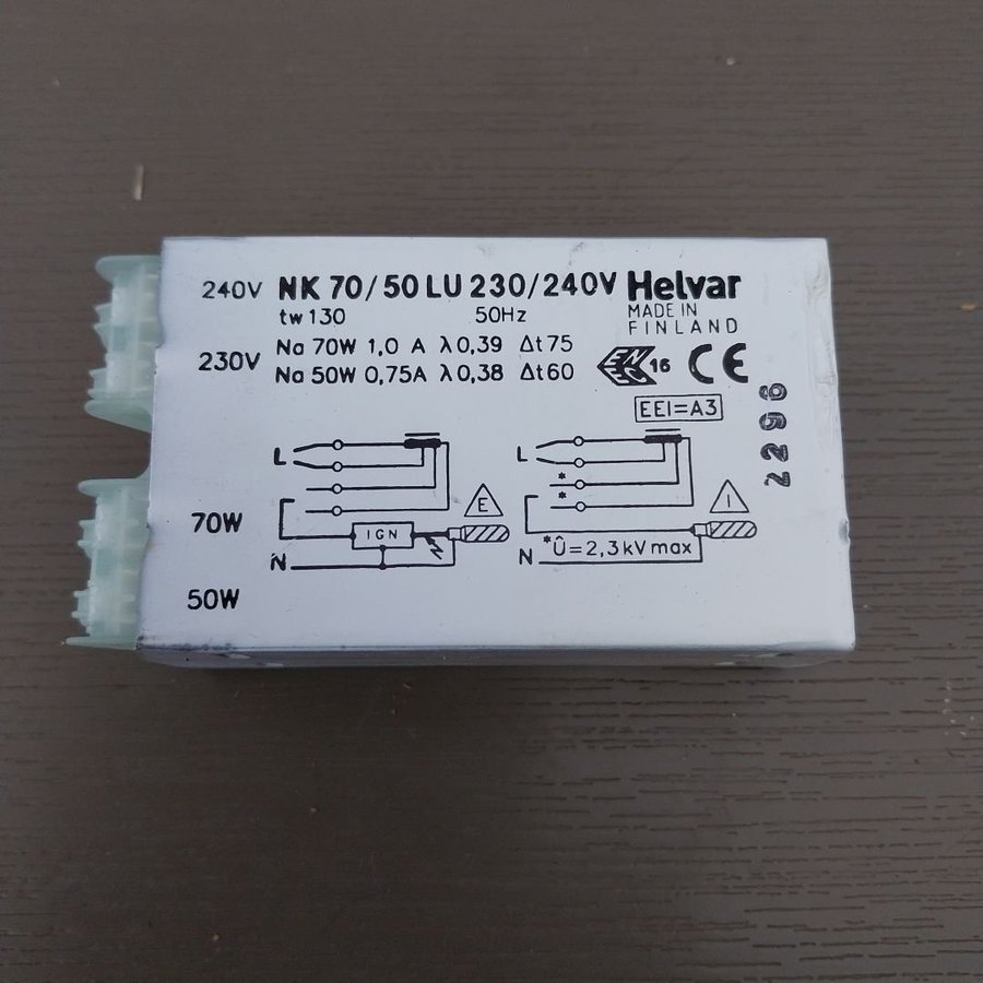 Helvar NK 70/50 LU 230/240V