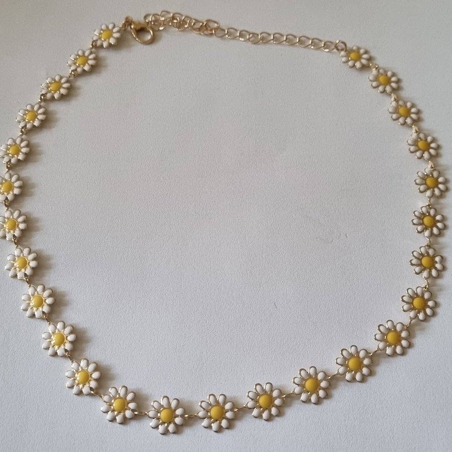 Halsband med blommor 45cm