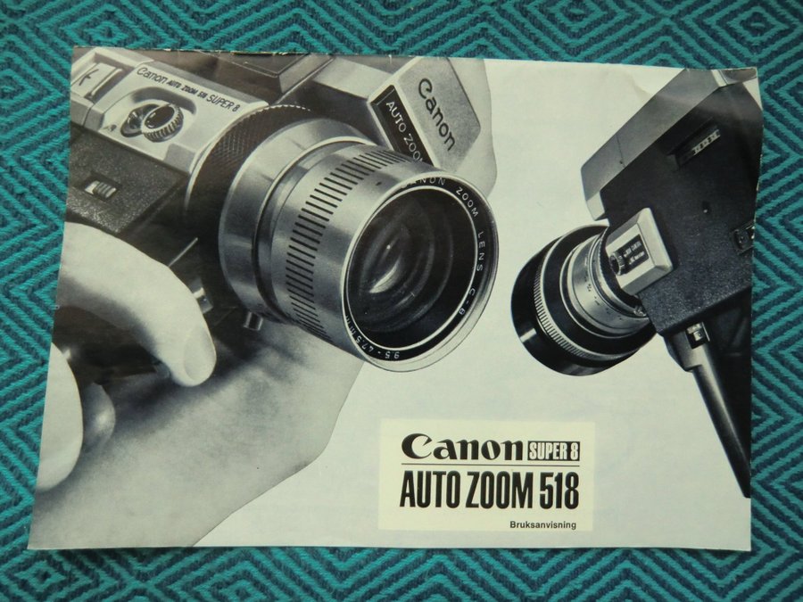 Canon Super 8 Auto Zoom 518 +P-8 projektor.