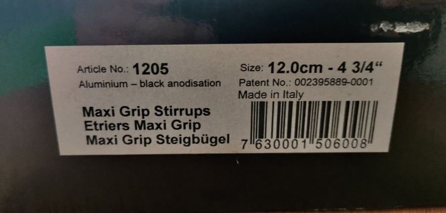 Stübben Maxi Grip stigbyglar 12 cm