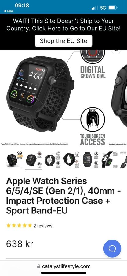 Catalyst case apple watch