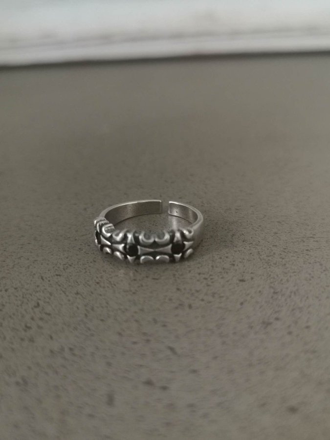 SILVER ring 925 stämpel pläterad