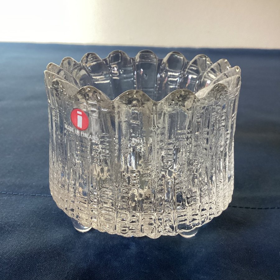 Retro ULTIMA THULE LJUSLYKTA TAPIO WIRKKALA IITTALA Finland Glas 1980-tal