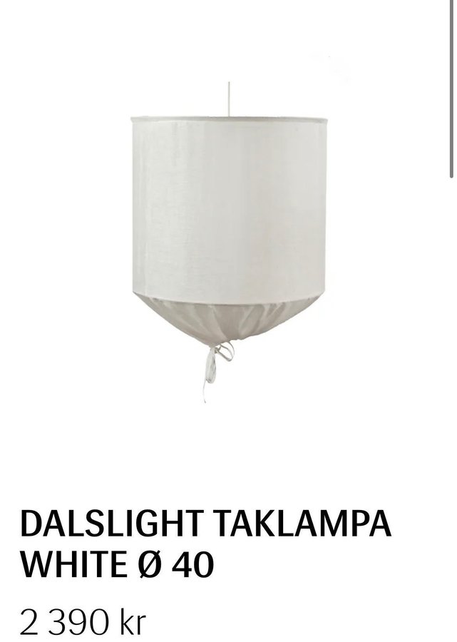 Dalslight Taklampa HILMA White Ø 40