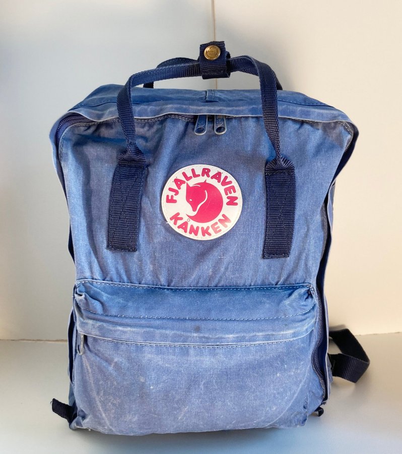 Vintage Retro Fjällräven Kånken Blå ryggsäck