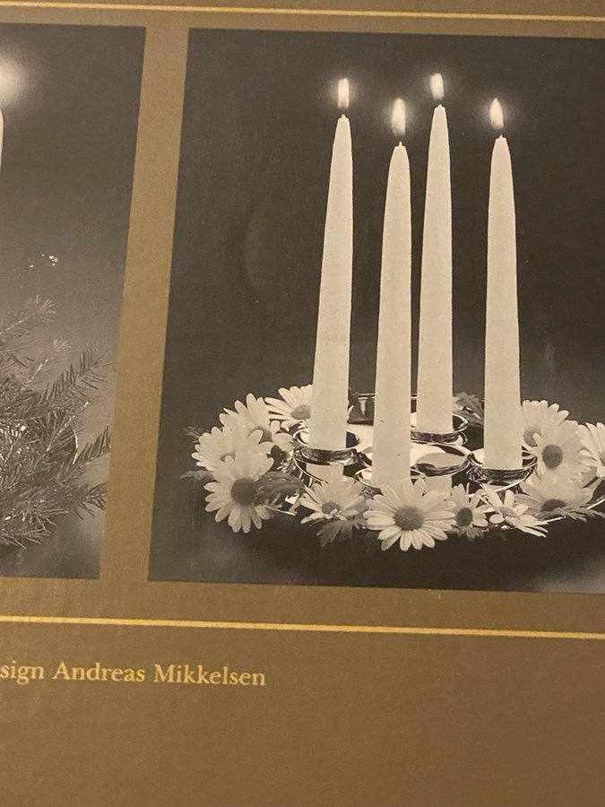 Georg Jensen adventsljusstake i guldpläterad mässing Mycket vacker