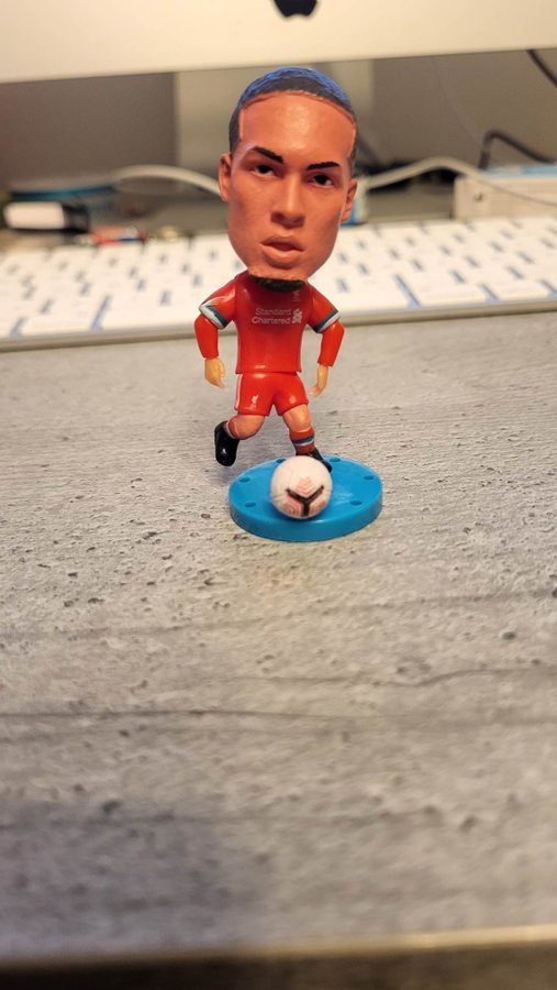 Fotbollsfigur Virgil van Dijk Liverpool