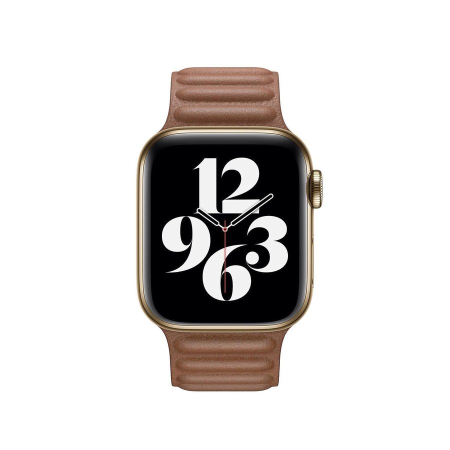 Läderlänk 44/45/46/49mm Apple Watch Armband - BRUN