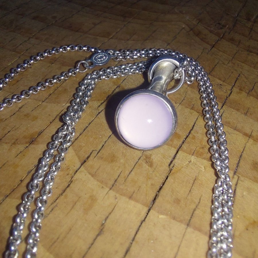 Georg Jensen 925er Rosenquarz Kette