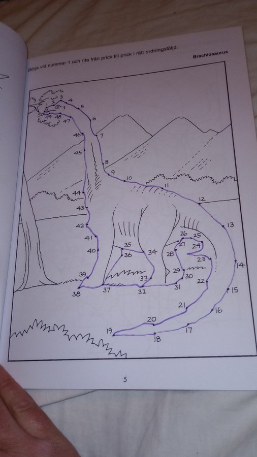 Pysselbok Dinosaurier- 48 sidor