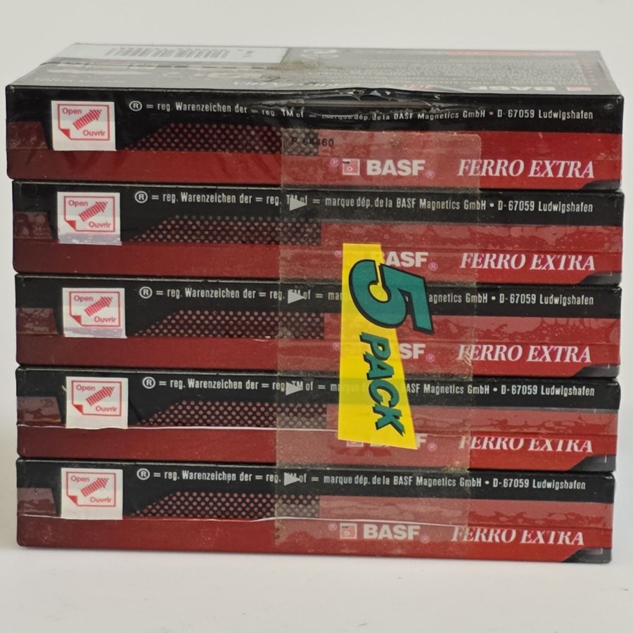 Nya BASF FE I Ferro Extra 90 - 5-pack Kassetter