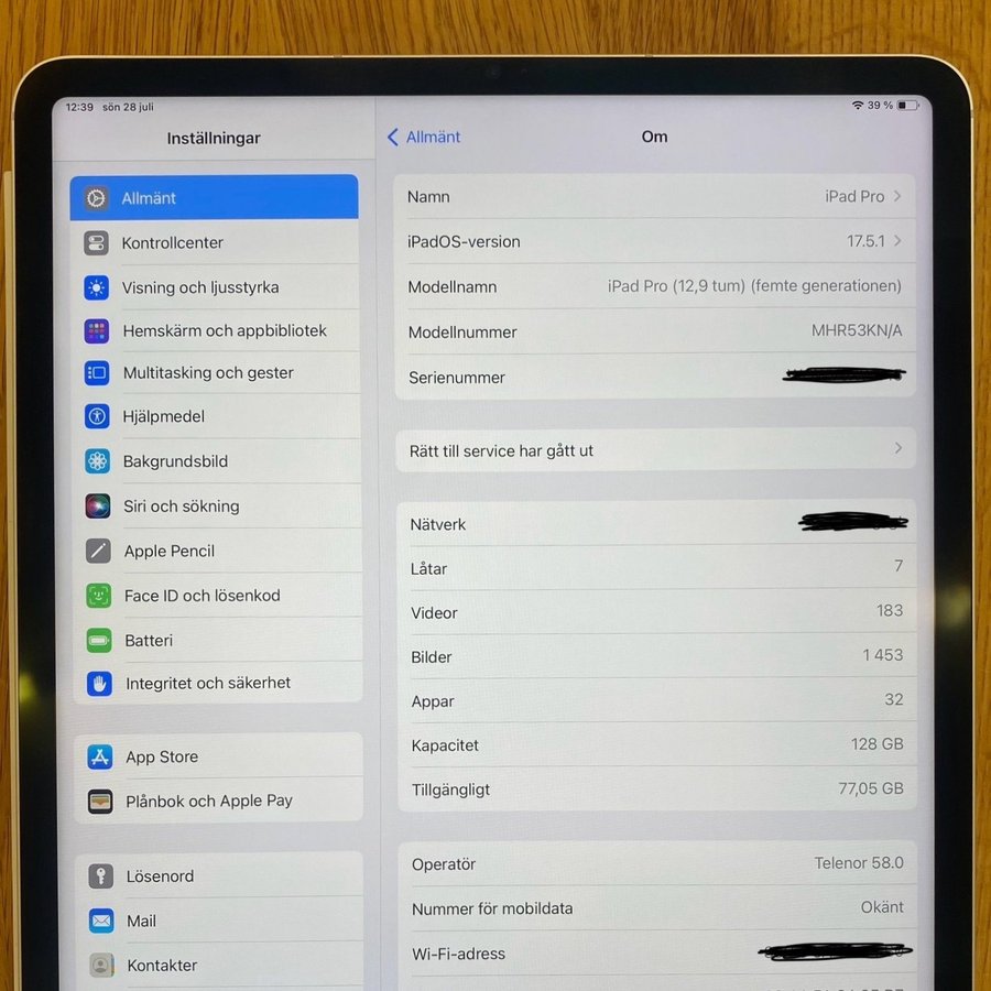 Apple iPad Pro 129 tum WiFi+Cellular 5th generation (silver) - Komplett paket