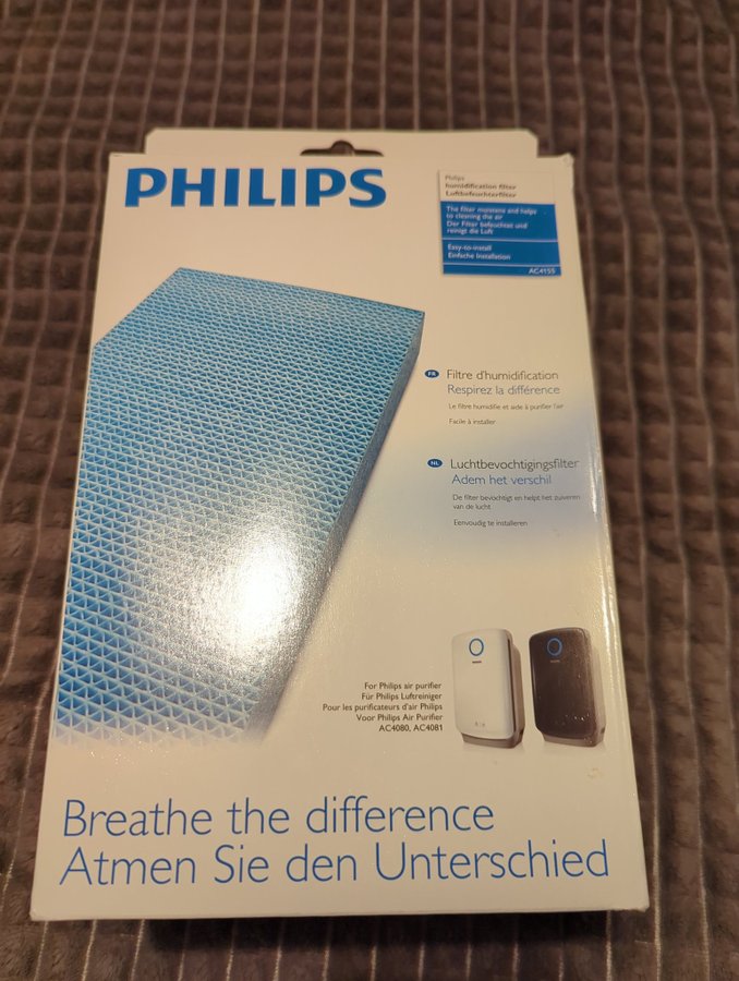 Philips Befuktningsfilter för luftfuktare AC4155/00, 3st nya