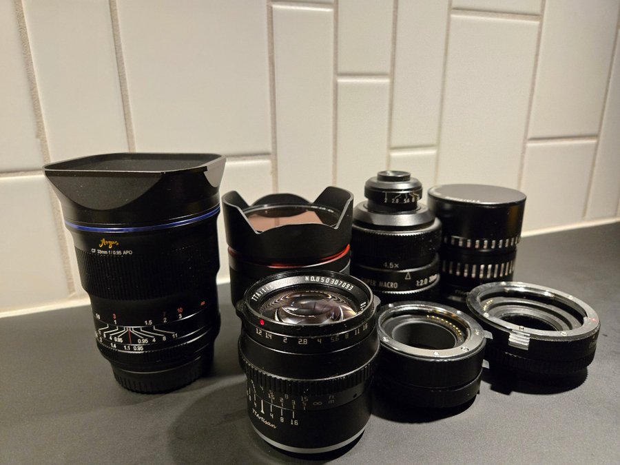 Optik för Fujifilm X och Fringer EF-FX mount