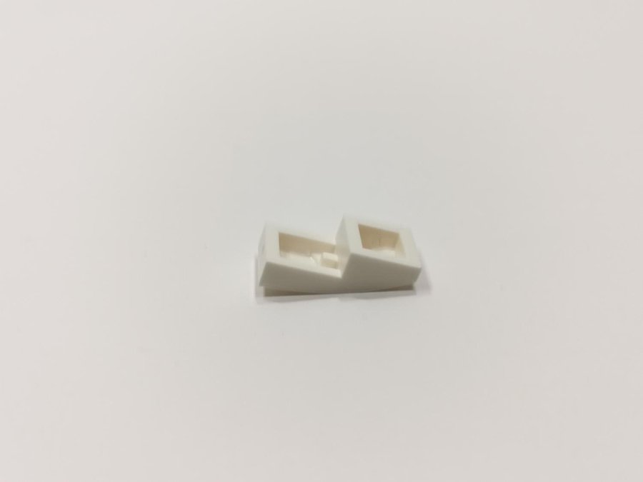 Lego - slope - curved - böjd - 2x1x2/3 - part 11477 - vit