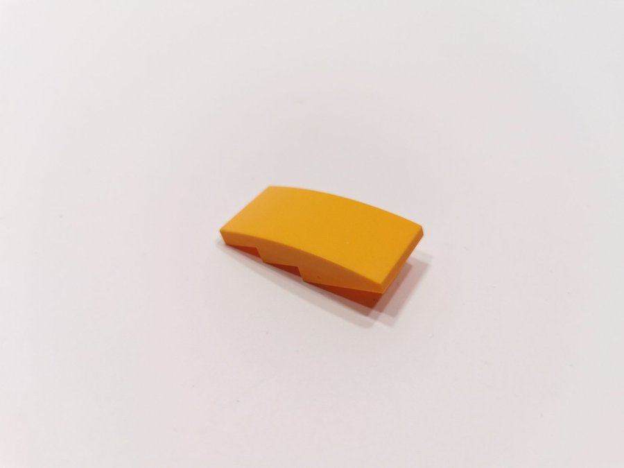 Lego - curved - 4x2 - part 93606 - orange