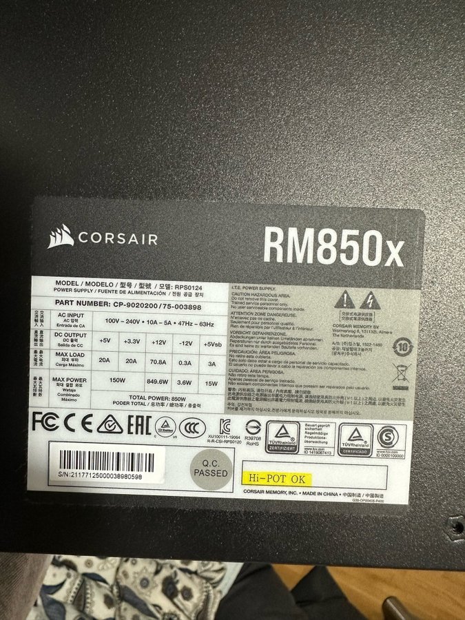 Corsair RM850x