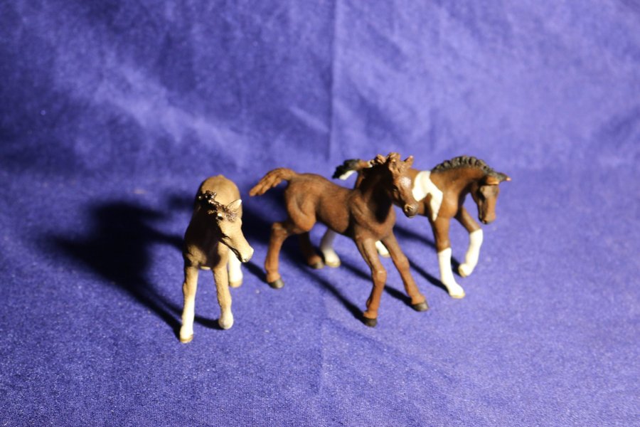 3 st Schleich hästföl