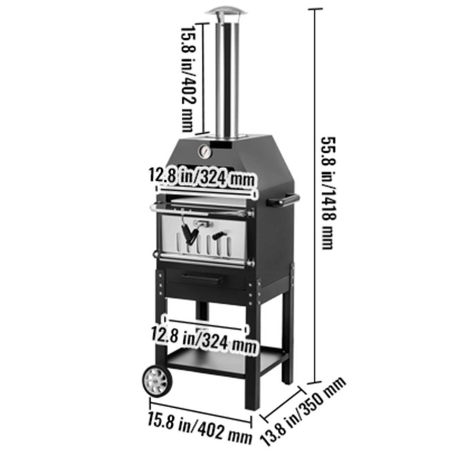 Pizzaugn Grill Portabel pizzaugn/grill