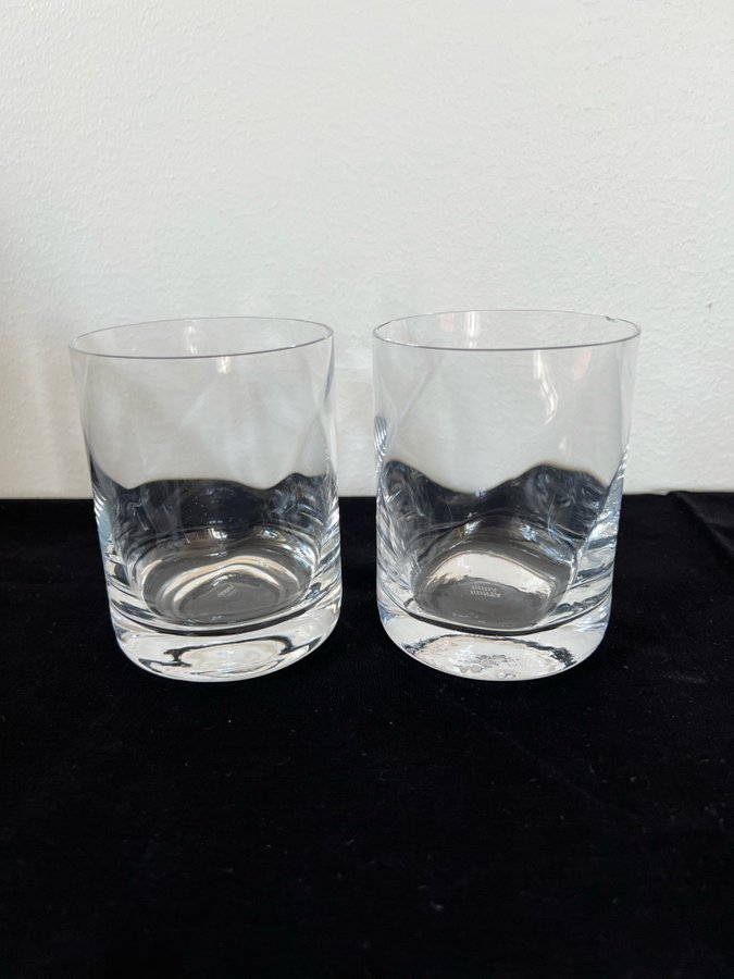 2 st KOSTA BODA * CHATEAU * Whisky glas, selter glas, av Bertil Vallien