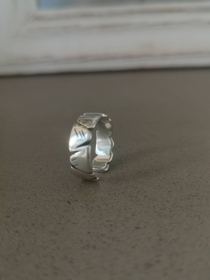 SILVER ring 925 stämpel pläterad