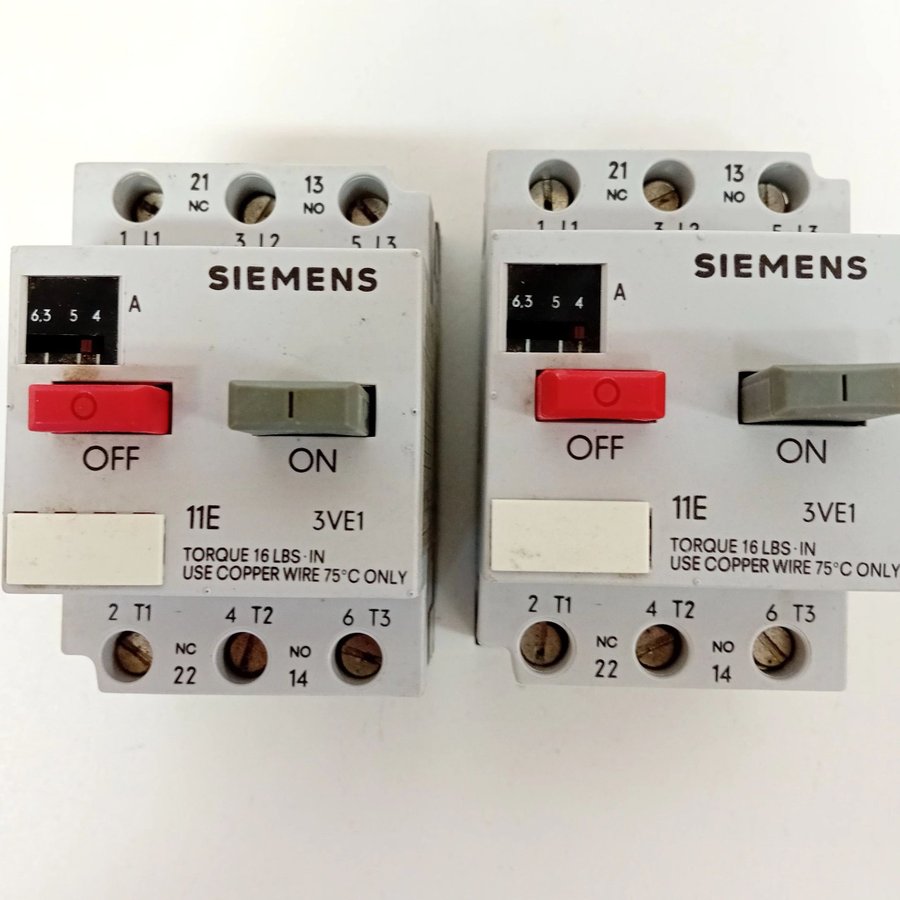 Siemens 3VE1010-2K 4-6,3A AC3 380V 50/60Hz