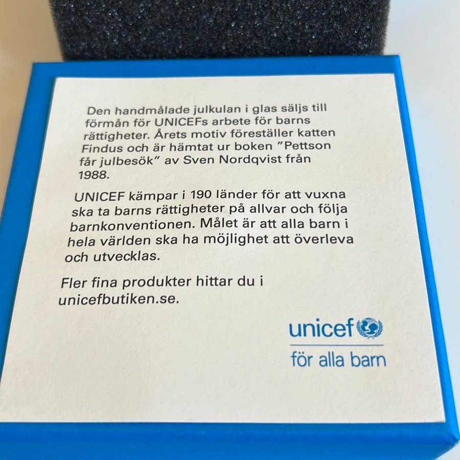 Julkula UNICEF 2019 Katten Findus