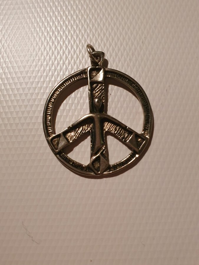 Peace symbol - Hänge till Halsband Fredssymbol o figur