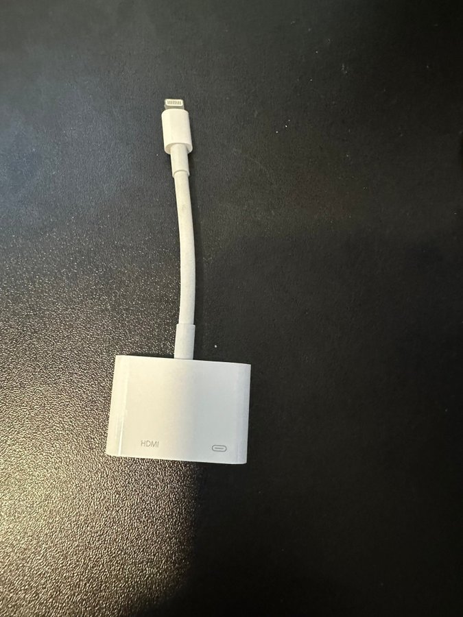 Apple Lightning Digital HDMI-adapter Nästan Ny Anslutning för HD-video och Ljud