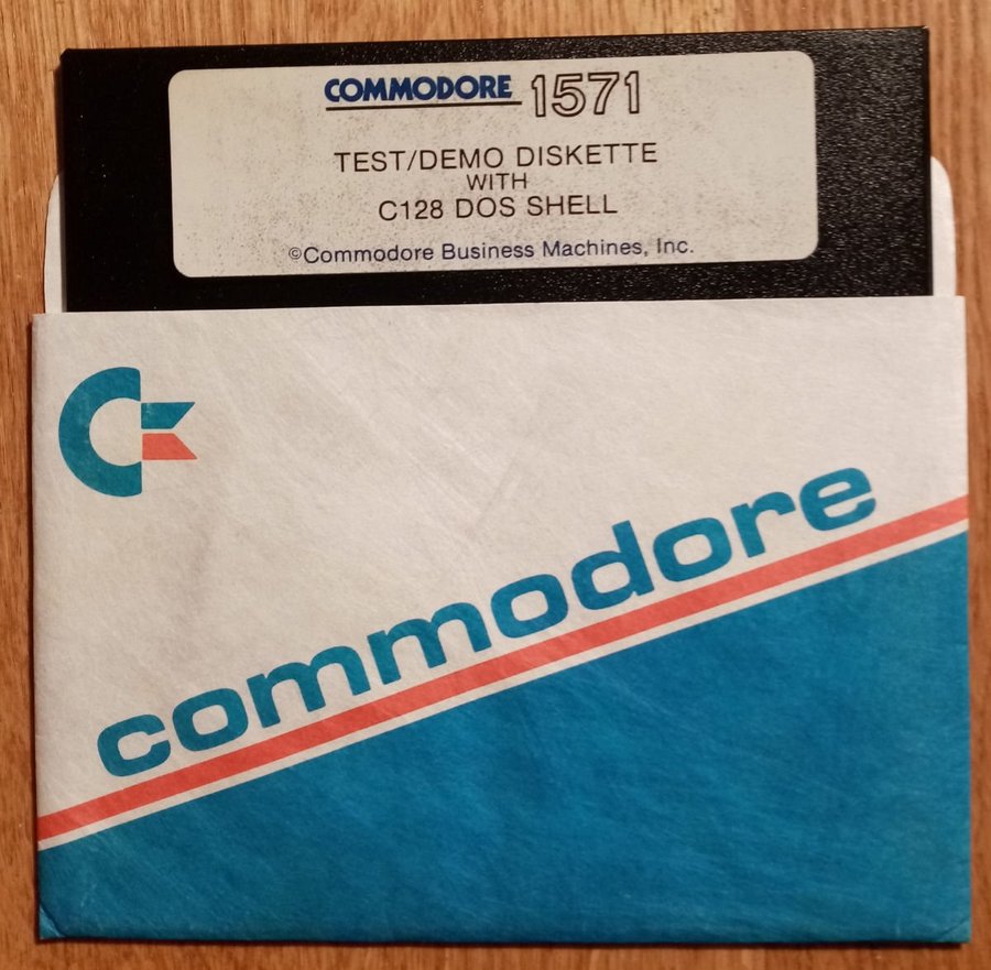 Commodore 1571 Test/Demo Disk With C128 Dos Shell (CBM) ->TESTAD<-