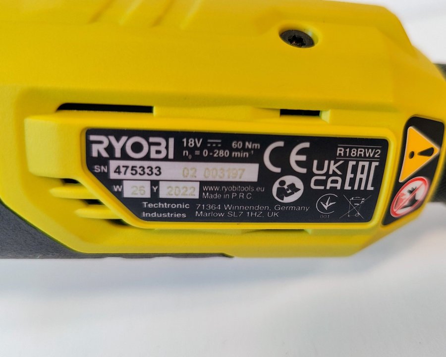 Ryobi Spärrhandtag R18RW2 18V *NY*