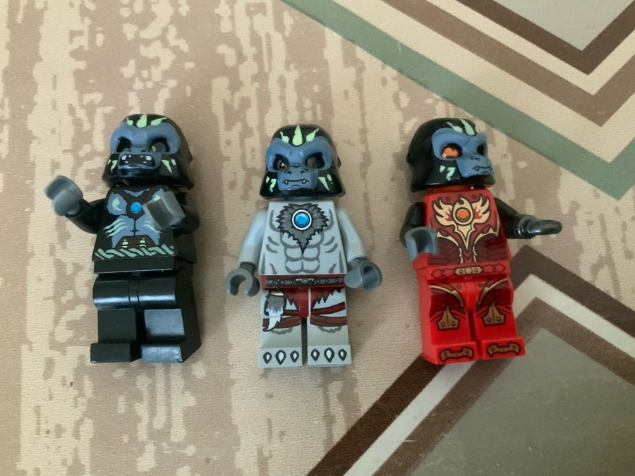 3 st Lego Chima figurer