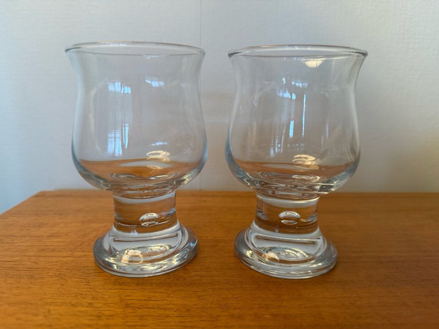 Kosta Boda Ölglas med bubbla retro vintage